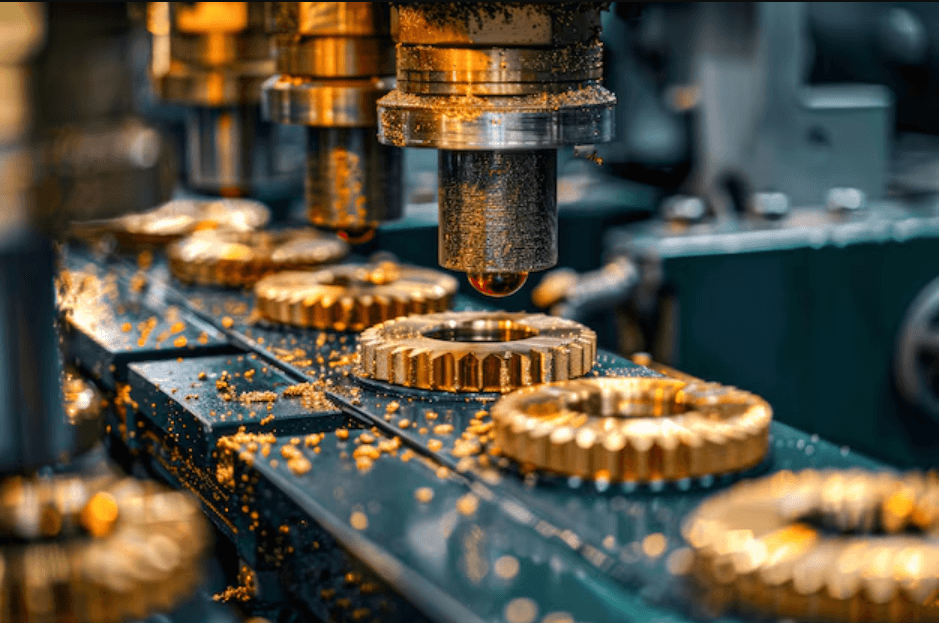 CNC milling brass gears
