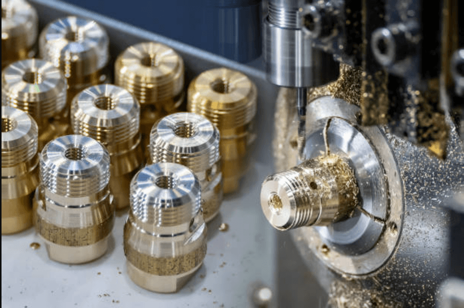 Brass parts batch machining